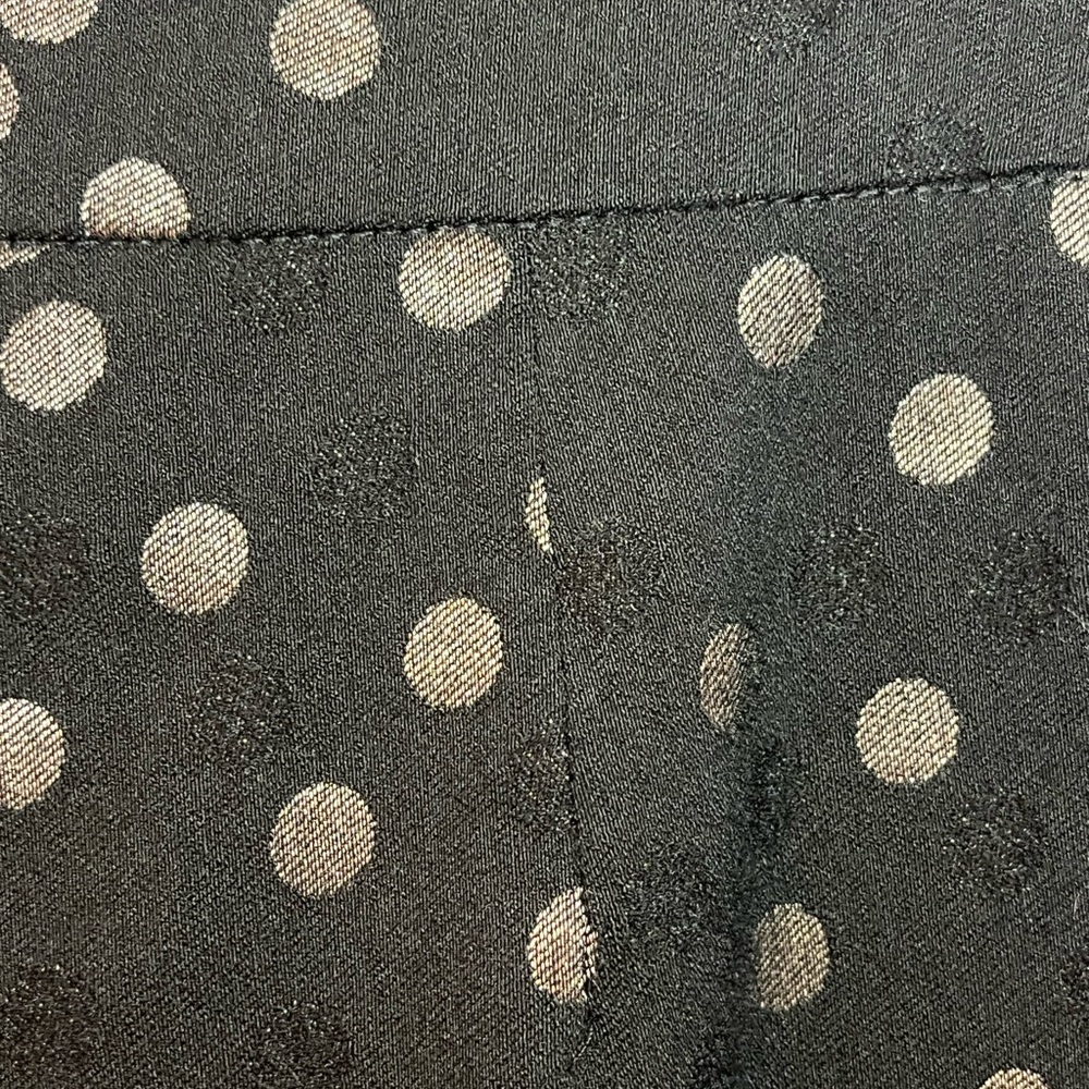 Crown & Ivy Black Pants with Gold Polka Dots - Picture 5 of 7